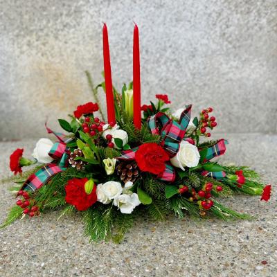 Christmas Traditions Candle Centerpiece