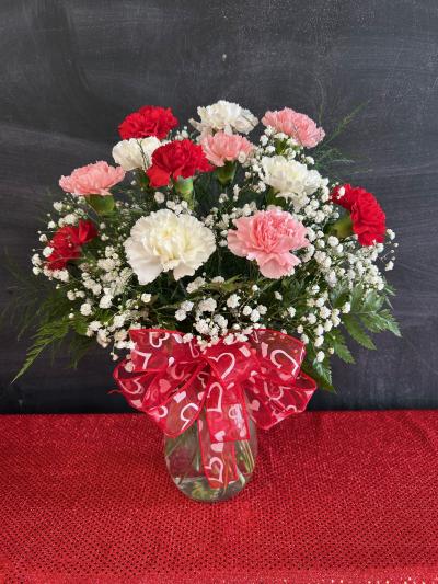 One Dozen Mix Carnations