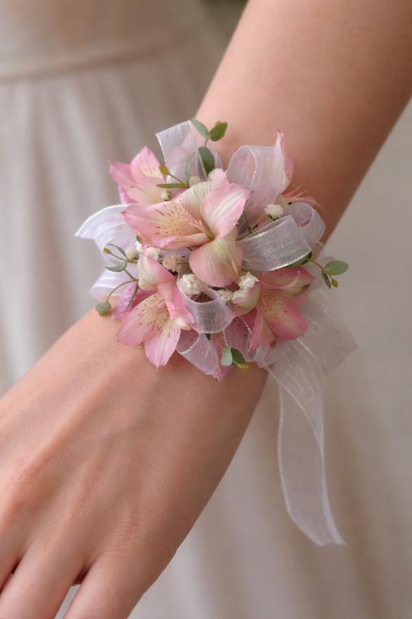 Pink Wrist Corsage