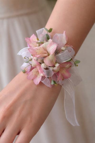 Pink Wrist Corsage