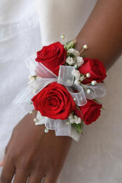 Red Wrist Corsage